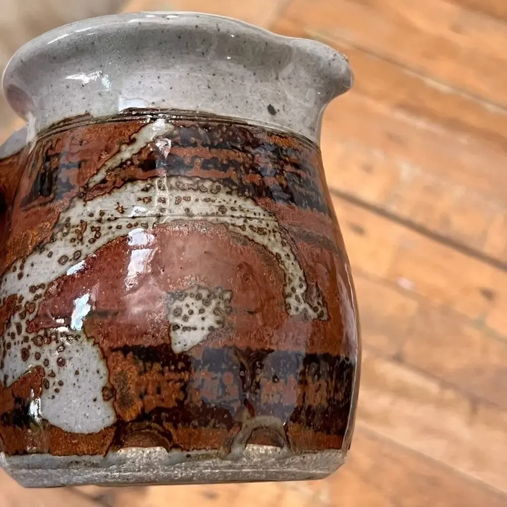 Studio Art Pottery Stoneware Creamer Cup 4